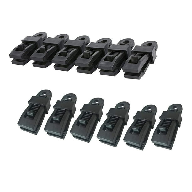 Outdoors Camping Alligator Clip Tent Awning Tarp Clamp Snap Gripper Hanger.